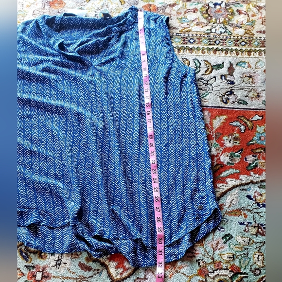 EDDIE BAUER Sunrise Sleeveless Popover Batik Blouse NWT - Picture 9 of 15